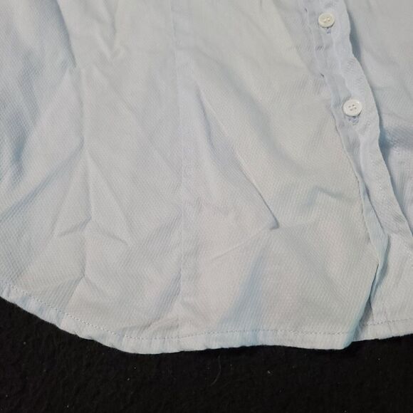 Jacob Mens Button Up Dress Shirt Blue Size XL 100% Cotton Long Sleeve Collar - Picture 11 of 12